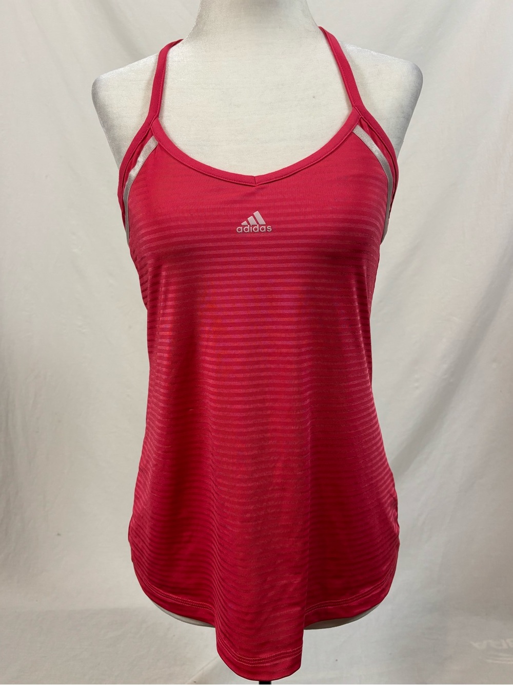 Adidas Climalite Pink Racerback Running Tank Top Reflective Women’s M GorpCore